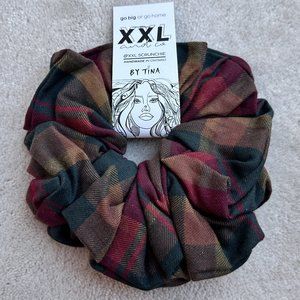 XXL Scrunchie Maple Plaid Oversized Scrunchie | Ricky XXL